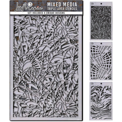 CIAO BELLA Mixed Media Schablone STENCIL Lu Mania - Set 2 - 3 stk.