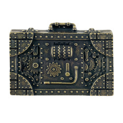 Metallverzinkte Dekoration - Steampunk-Koffer 1