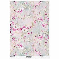 ITD Reispapier Decoupage Bastelpapier Softpapier Serviettentechnik, Blumen R1668