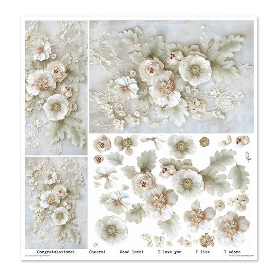 ITD COLLECTION Setz 11Stk 30x30cm Scrapbooking Papier - Celebrate the Moments