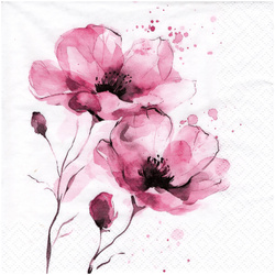 SERVIETTEN 1 Stück Motivservietten Decoupage Napkin 33x33cm, Fiori Delicati 