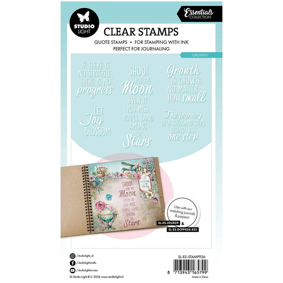 Transparenter Stempel - Studio Light - Butterflies background Schmetterlingen