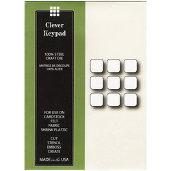 Stanzform Präge Stanzschablone Cutting Die - Poppystamps - Clever Keypad 1387 Tastatur