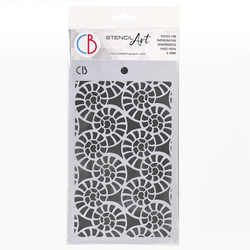 CIAO BELLA Mixed Media Schablone STENCIL 14,5x24cm - Fossil Shells