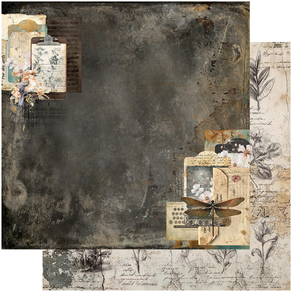 ALCHEMY OF ART Set 20x20cm Scrapbooking Papier, In shades of blue