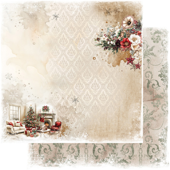 ALCHEMY OF ART Set 30x30cm Scrapbooking Papier, Wonderful Christmas Time