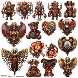 AUFKLEBER - ScrapLove - Steampunk 3