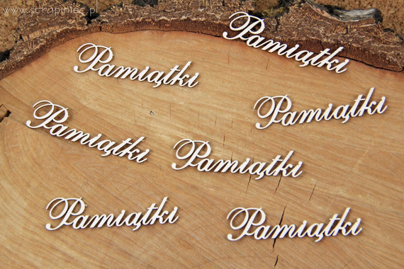 SCRAPINIEC Dekorpappe Die Cut Chipboard Dekoration Ornament, Pamiątki 5179