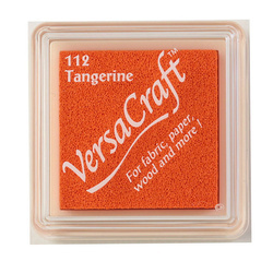 Tsukineko VersaCraft Small Pigmentstempelkissen für Stoff, Leder, Papier - Tangerine