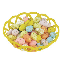 Bunte Eier aus Styropor, vergoldet, 2,5 cm - 46 Stk