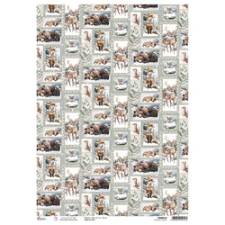 Reispapier für Decoupage A3 - Ciao Bella - Forest Tales Snowlight Stories