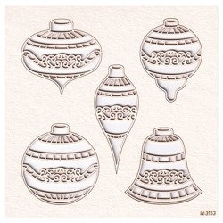 Dekorpappe Die Cut Chipboard Weihnachtsbausatz - Tinsel SC