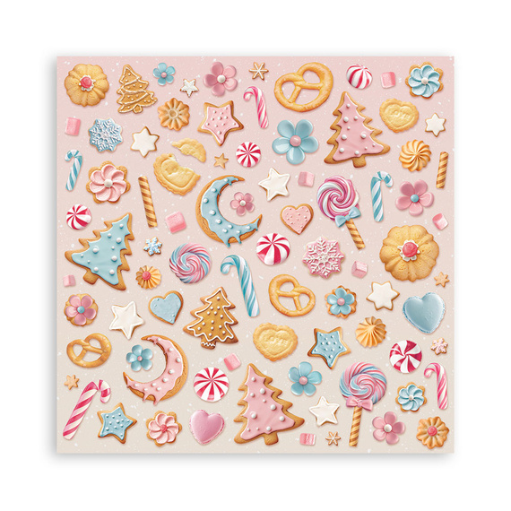 Scrapbooking Papier Set 30x30 - Candy Christmas - Stamperia