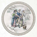ITD Reispapier Decoupage SET Bastelpapier, vintage rahmen winter RSM061 