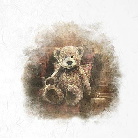 Reispapier-Set - ITD RSM024 6 Stück Teddybären