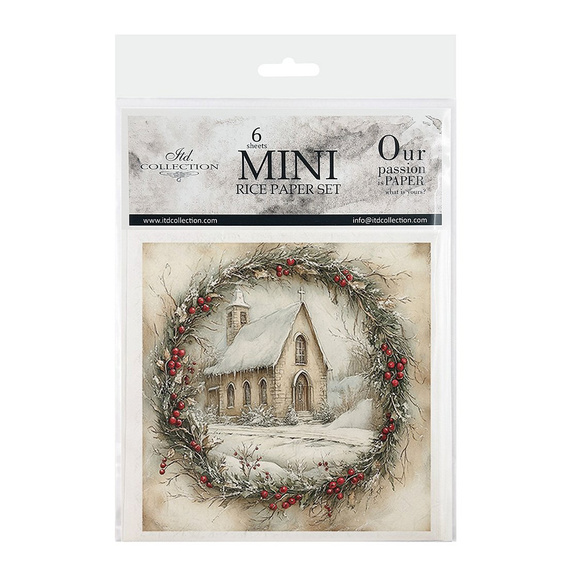 Reispapier-Set - Kinder, Weihnachten, Winterlandschaft - RSM186 - Itd Collection