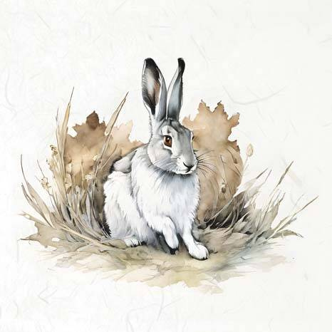 Reispapier-Set - ITD - RSM114 Hasen