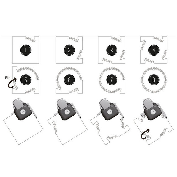 VAESSEN CREATIVE Dekorativer Stanzer Dekostanze Serviette - 001