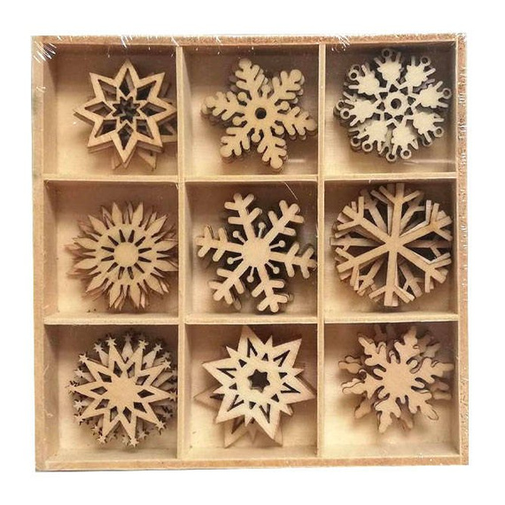 Holzformen 3x3cm - 45Stück