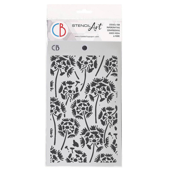 CIAO BELLA Mixed Media Schablone STENCIL  - Majestic dream Löwenzahn-Pusteblumen