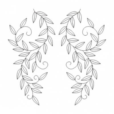 Agateria - Polymer-Stempel - Willow branches, Twigs Weidenzweige 2St.