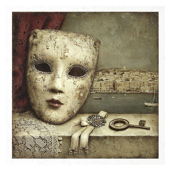 Reispapier-Set - Karneval, Maskerade, Theaterfiguren - RSM221 - Itd Collection