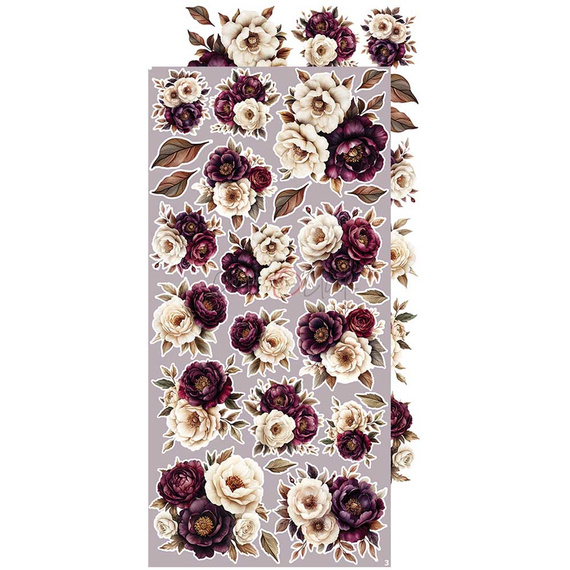 Scrapbooking Zubehör Set - Craft o'clock - Plum & Caramel - Flowers & More