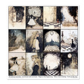 ITD COLLECTION Setz 11Stk 30x30cm Scrapbooking Papier - Alice's Magic 2