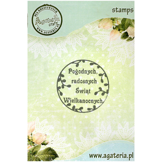AGATERIA - Transparent Stempel Motivstempel Clear Stamp - Pogodnych, radosnych... Untertitel PL 