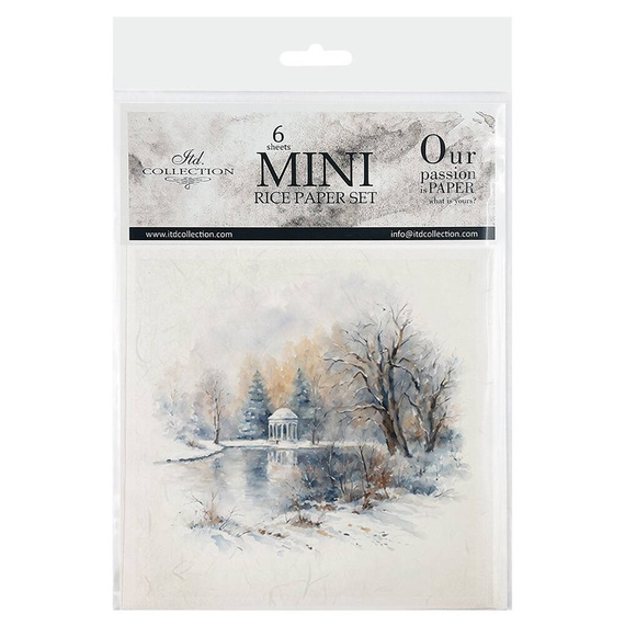 Scrapbooking-Bastelpapier-Set reisfelder - ITD - RSM139 Winteransichten