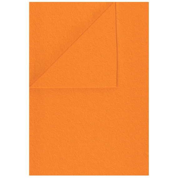 100% Wolle Filz WOLLFILZ Bastelfilz Dekofilz 20x30cm/1,5 mm/450g, 5654 hellorange