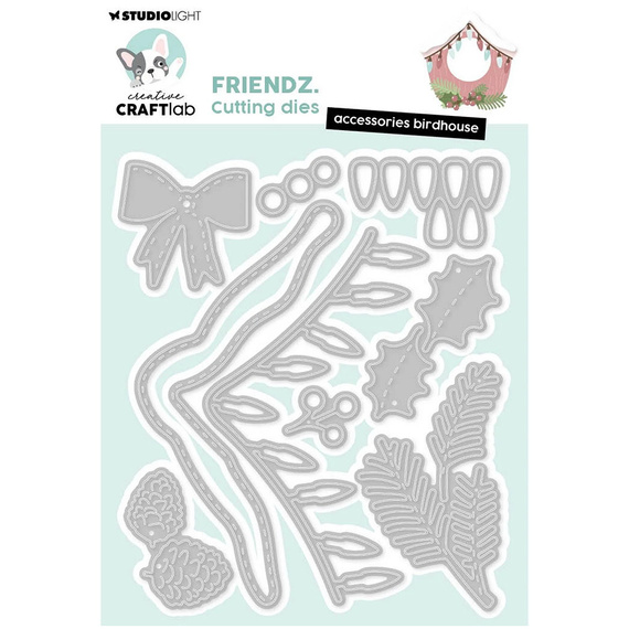 Stanzschablone – Cutting Die für Papier - StudioLight - Accessoiries Vogelhäuschen Weihnachtsschmuck
