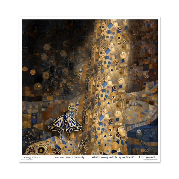ITD COLLECTION Setz 11Stk 30x30cm Scrapbooking Papier -  Inspired by Klimt