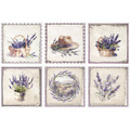 ITD Reispapier Decoupage SET Bastelpapier, Lavendel RSM082