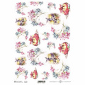 ITD Reispapier Decoupage Bastelpapier Softpapier Serviettentechnik, Hühner R1579