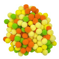 LOVEART POMPONS 120Stk./10mm Bommel Bastelmaterial Bälle zum Basteln,  mix saftig