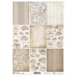 ITD Reispapier Decoupage Bastelpapier, engel, vintage R2110 