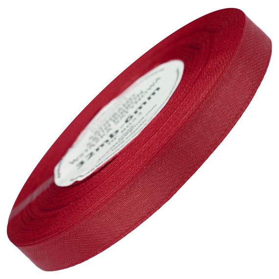 Dunkelrotes Satinband rot 12mm - 32mb 