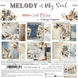 Scrapbooking Papier Set 15x15 - Craft o'clock - Melody of My Soul