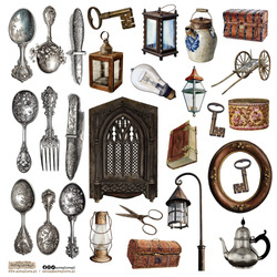 AUFKLEBER - ScrapLove - Vintage Object 2 