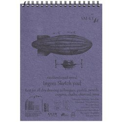Block bristol A5 Ingres Skizzenblock 130g 25 Blatt, SM-LT