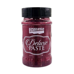 Paste Deluxe Effektpaste, Basteln, für Schablonen burgund-gold 100ml - PENTART