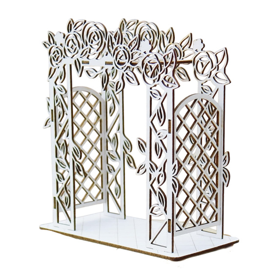 Dekorpappe Die Cut Chipboard Dekoration pergola 3d - Kreatywna Pracownia