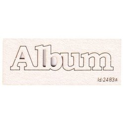 Dekorpappe Die Cut Chipboard albumbeschriftung - "offizielle" Schriftart - 1St. - SCRAPINIECrapiniec
