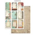 Set aus Junk Journal-Papieren, Aufklebern und Elementen - Furry Friends - Stamperia 