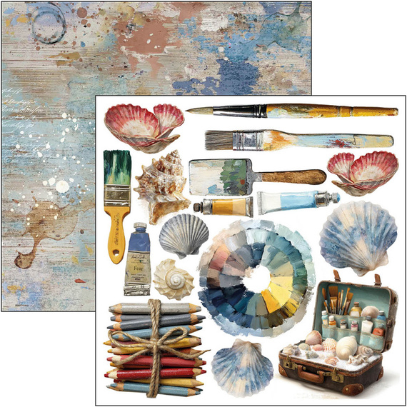 Scrapbooking Papier Set 15x15 cm - Bastelpapier - Ciao Bella - An artist journey