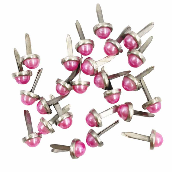 Perlenohrstecker - Wild Orchid Crafts - rosa 6mm