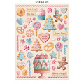 Set aus Junk Journal-Papieren, Aufklebern und Elementen - Candy Christmas - Stamperia