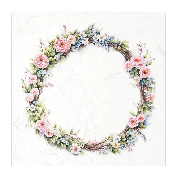 Scrapbooking-Bastelpapier-Set reis - ITD - RSM124 Blumengirlande