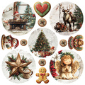 Scrapbooking Papier Set 20x20 - Craft o'clock -  Oh Christmas Night mix